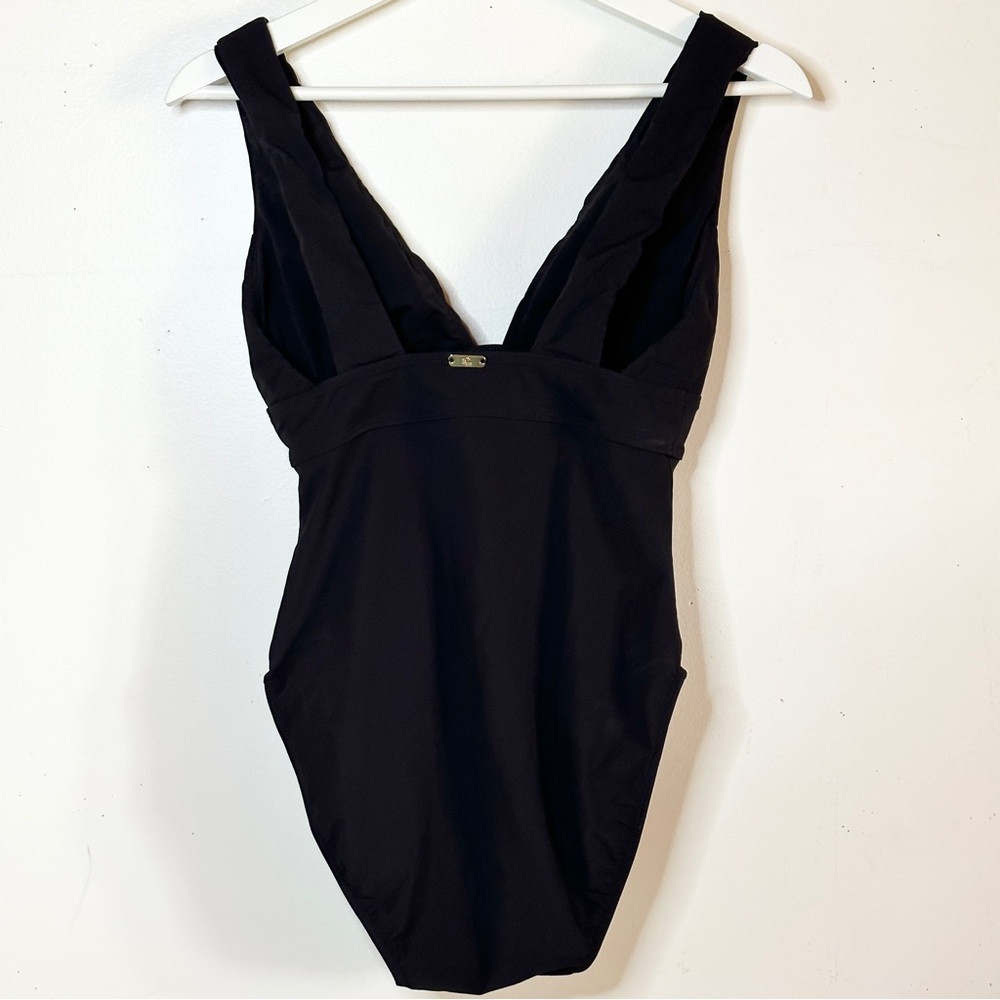 Lauren Ralph Lauren Beach Club Solids Black One Piece 4 /XS - Picture 5 of 10